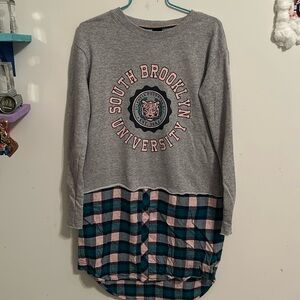 Girl’s XL “South Brooklyn University” Art Class Multi Dress